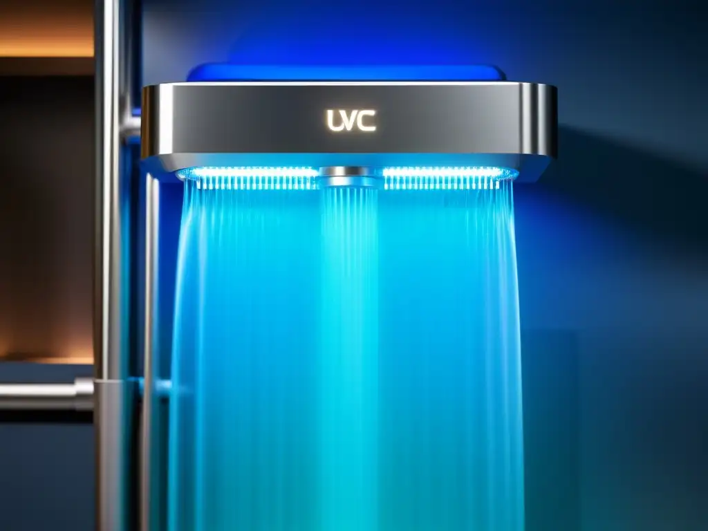 Purificación de agua con tecnología UVC en spa moderno Avanzada tecnología UVC para mejorar calidad agua en moderno spa