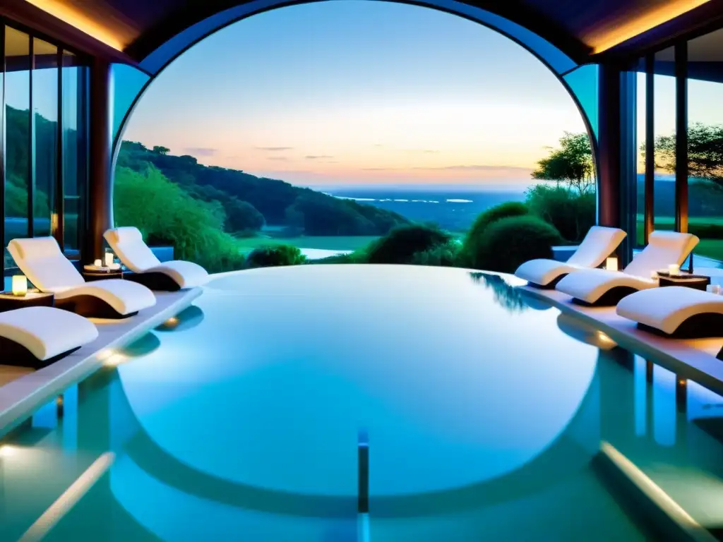 Exclusivo spa Oasis del Hogar: indulgencia y relajación Evento exclusivo en spa con vistas panorámicas, relajación en la piscina infinity y tratamientos personalizados por Oasis del Hogar