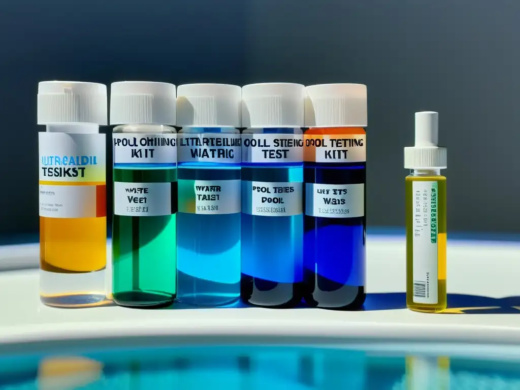 Kit de prueba de agua para piscinas: detalle ultrapreciso Kit de prueba de agua para piscinas, con precisión y detalle