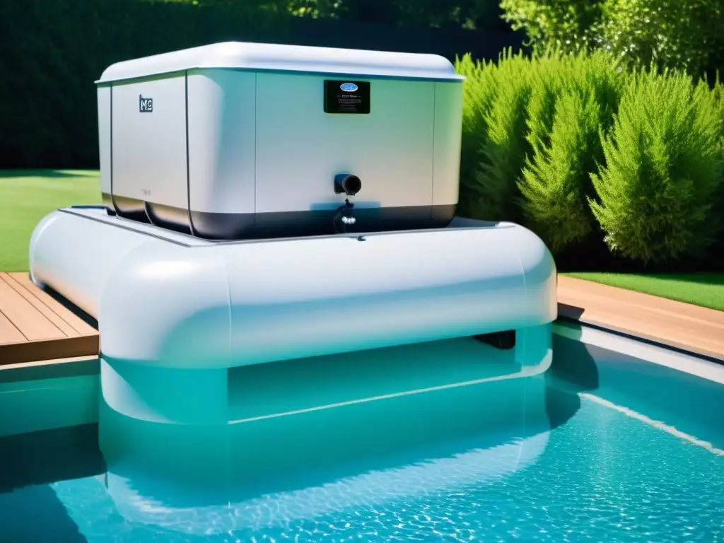Sistema de filtración moderno para piscinas inflables: eficacia y estilo Una moderna y compacta filtración para piscinas inflables, asegurando un mantenimiento limpio y eficaz del agua