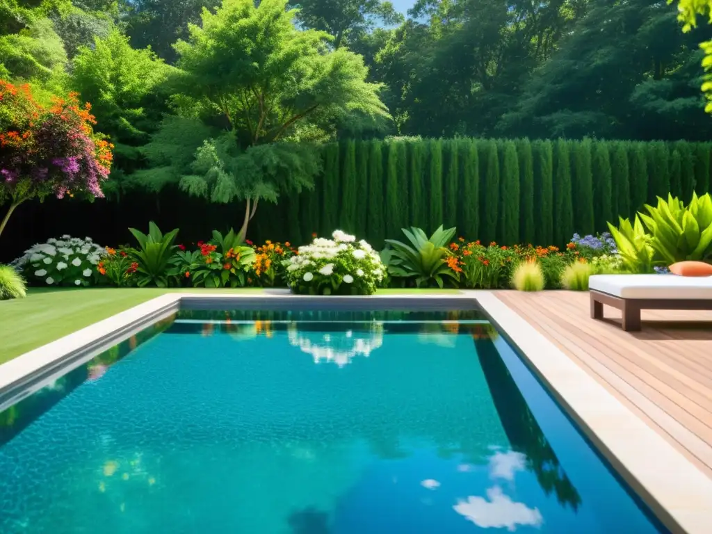 Piscina cristalina con mantenimiento profesional Un paraíso acuático con soluciones efectivas para eliminar algas