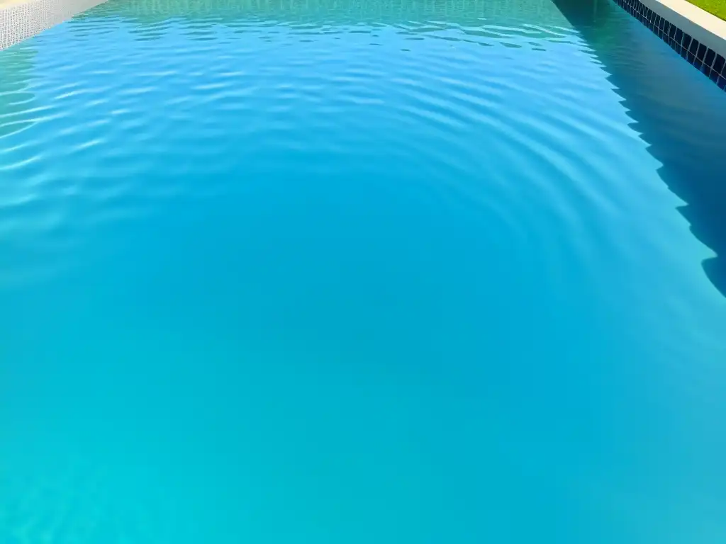 Reflejos de luz en el agua de la piscina: detalle cristalino Reflejos brillantes en el agua de la piscina, con colores vibrantes y detalles exquisitos