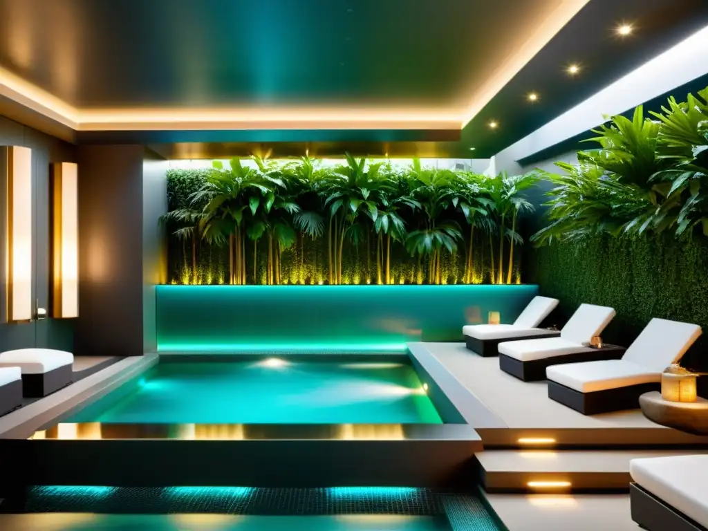 Spa moderno con tecnología de hidroterapia Spa moderno con tecnología de hidroterapia, ambiente relajante y beneficios de spa